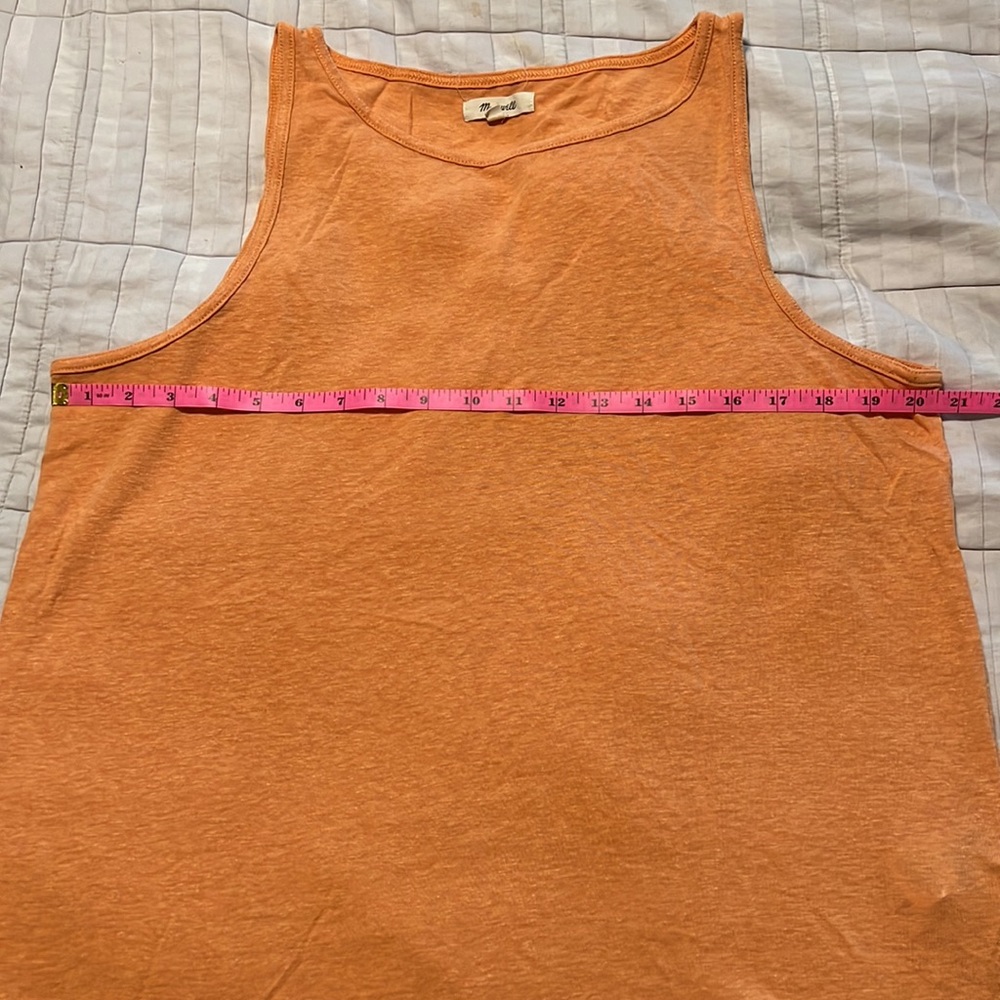 Madewell peach linen poly blend super soft. - Picture 4 of 8